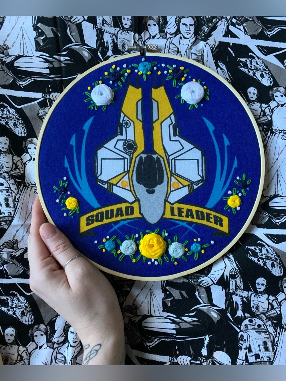 Star Wars Squad Leader Embroidery Hoop